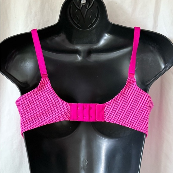 32DD Victoria's Secret Uplift Semi Demi Convertible Underwire Bra Hot Pink - Picture 5 of 6